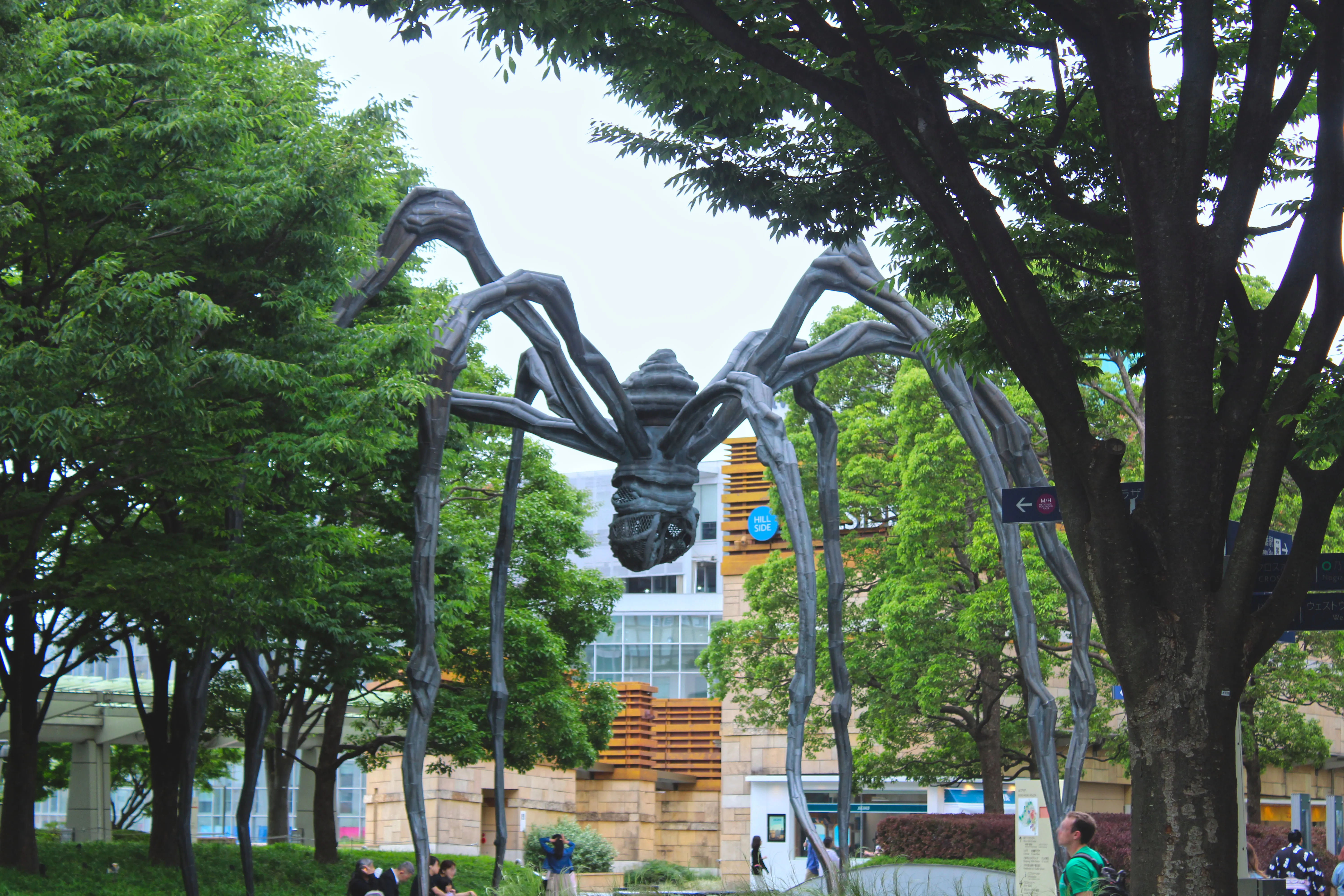 A strange, legged statue